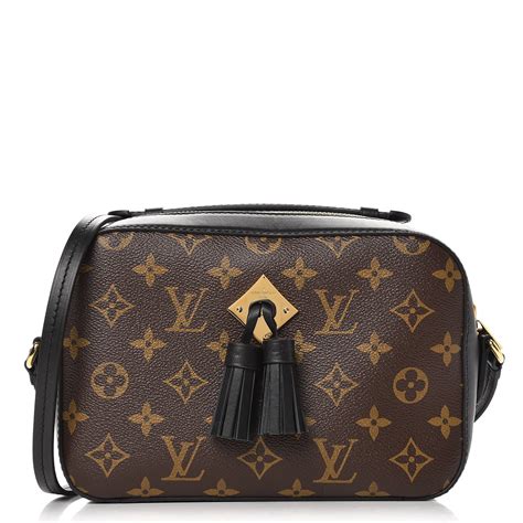 louis vuitton monogram saintonge black|Louis Vuitton black monogram backpack.